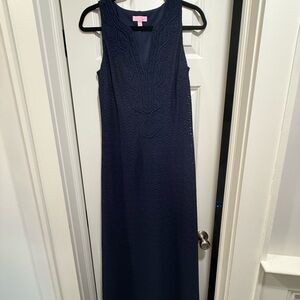 Lilly Pulitzer Maxi Navy Dress